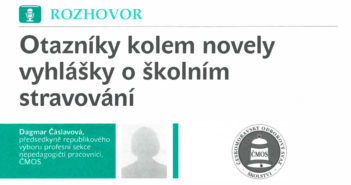 Otazníky kolem novely vyhlášky o školním stravovaní
